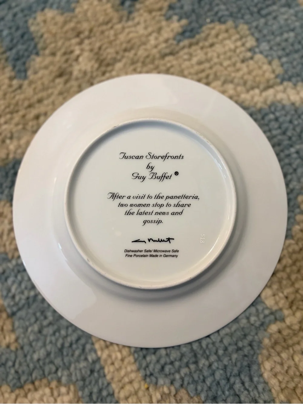 Tuscan Storefronts by Guy Buffet, Serving dish and plates